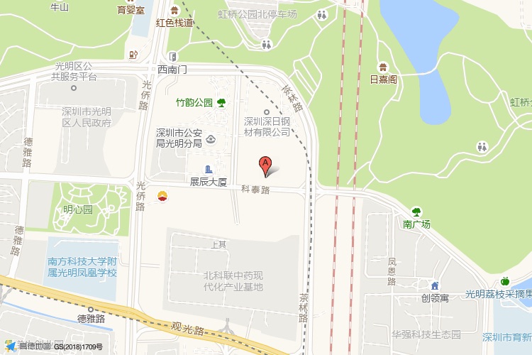 招商局智慧城地理位置示意图