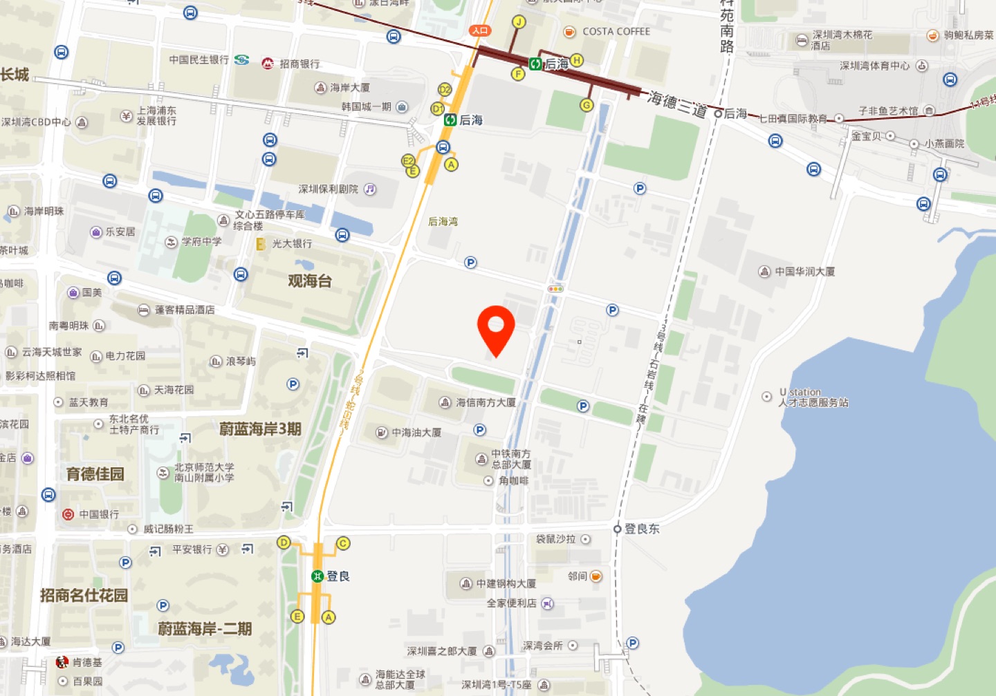 中国海外大厦地理位置示意图